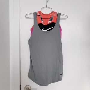 nike tank and sports bra combo (bnwt)